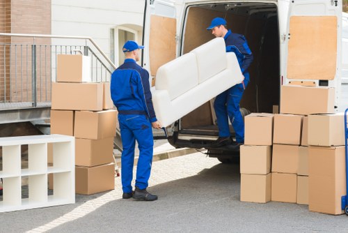 Careful loading of furniture for small removals in Grahamepark