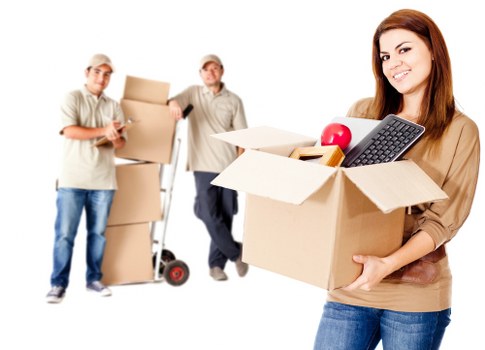 Packed moving items ready for man and van collection in Grahamepark